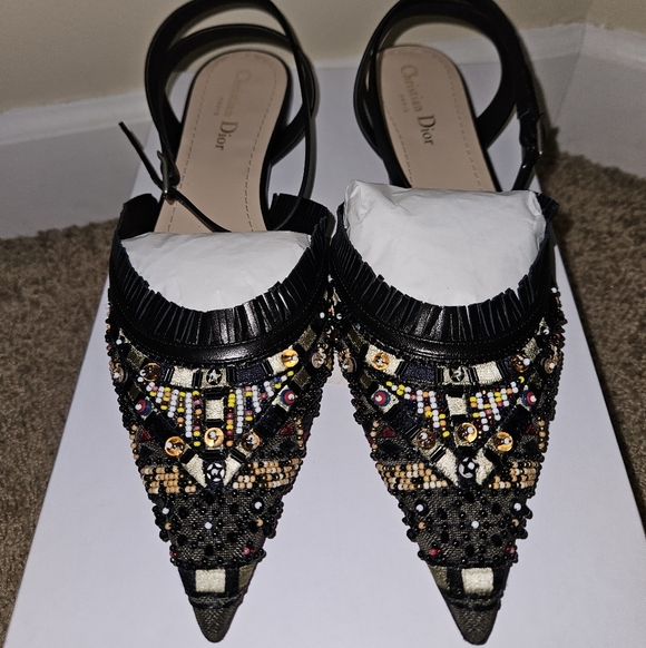 Dior Shoes - Dior Black Beaded Women's Shoes